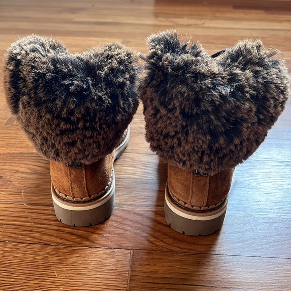 Sam Edelman Suede Booties with Fur Trim - EUC Size 6 - Picture 5 of 8